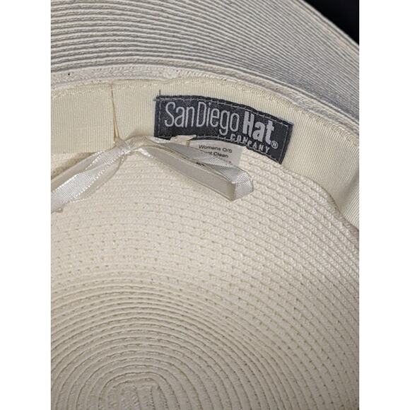 SAN DIEGO HAT COMPANY women's beach pool sun hat cream OS - Picture 6 of 6